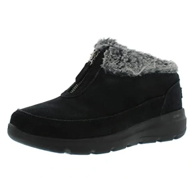 Image of Skechers Women&#039;s Glacial Ultra Sweet Vibes Ankle Boot, Black, 4 UK