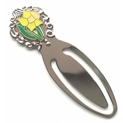 Image of Wales Daffodil Enamel Crested Bookmark &amp; Gift Bag (T429)