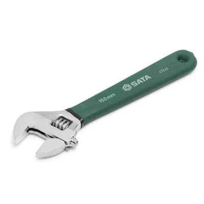 Image of SATA ST47222SC Dipping Handle Adjustable Wrench 6&quot; Wide for Improved Comfort and Better Leverage