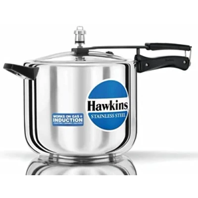 Image of HAWKINS Pressure Cooker, Stainless steel, Silver, 10 Litre