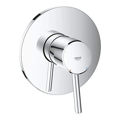 Image of GROHE Concetto Single Lever Shower Mixer Trim Set, Concealed Installation, Chrome, 24053001