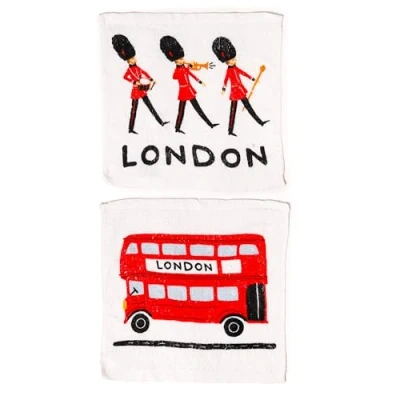 Image of Puckator London Icons Compressed Travel Towel Backpacking Traveling Essentials Essential Hangover Kit Holiday Camping Must Haves Accessories Thin Mini Face Expandable Towels