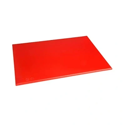 Image of Hygiplas Standard High Density Red Chopping Board for Raw Meat 45x30cm
