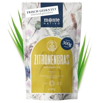 Image of Lemongrass Tea Monte Nativo (300 g) 100% pure and natural Lemon grass herb with no additives leaves as herbal or a gift Aromatic Fruit Hot Ice