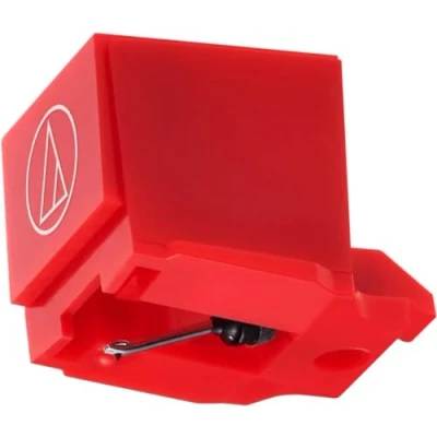 Image of Audio Technica ATN91R Replacement stylus for AT91R cartridge Red
