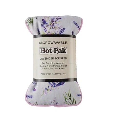 Image of Warmies Hot Pak Lavender Microwavable Weighted Headpack with French Scent. or Cold for Cool Relaxation and Warm Relief