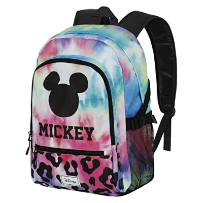 Image of Disney Mickey Mouse Tie FAN Fight Backpack 2.0, Blue, 18 x 31 44 cm, Capacity 24 L