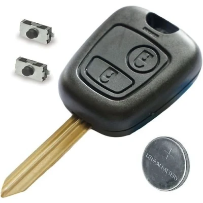 Image of Automobile Locksmith DIY Repair KIT for Peugeot/Citroen 2 button remote key refurbishment