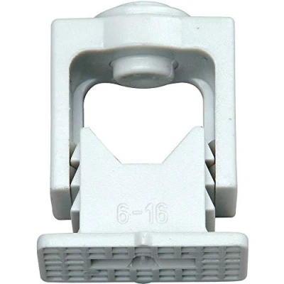 Image of Kopp 341704089 Grip ISO Clamps 6 16 mm with Clamping Screw Pack of 10 Grey