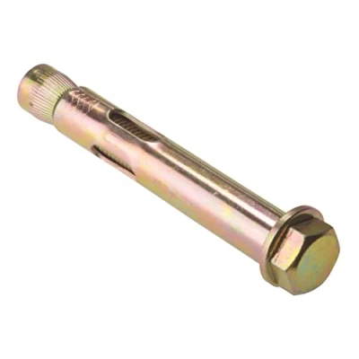 Image of ForgeFix Sleeve Anchors Hex Bolt M8 x 85mm Zinc Yellow Passivated Bag 10