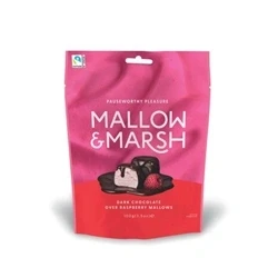 Image of Mallow Marsh Raspberry Marshmallow In Dark Chocolate Pouch (Pack of 6)