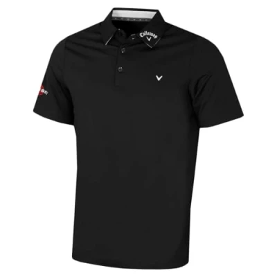 Image of Callaway Golf Mens Chev Odyssey Polo Shirt Caviar XXL