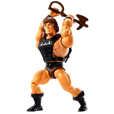 Image of Masters of the Universe Origins Action Figure, WUN DAR, Savage He Man, Articulated Collectible Motu Toy with Accessory and Mini Comic (HDY24)
