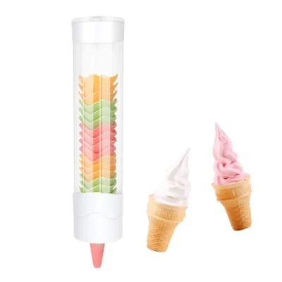 Image of Ice Cream Cones holder waffle Cone stand Egg Dispenser