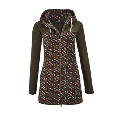 Image of G.I.G.A. DX Women&#039;s Cushy Wmn Fleece Prk A Casual Parka, womens, 35827 000, Green anthracite, 36 (EU)