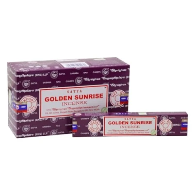 Image of VIE Satya Incense Sticks, 12 Packs x 15g, Golden Sunrise