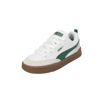 Image of Puma PARK Lifestyle Unisex Skate shoes, Size: 3.5, Warm white/vine/alpine snow leather and imitation