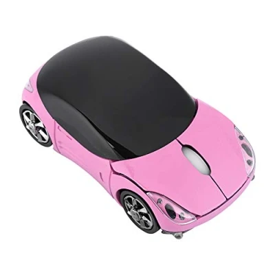 Image of Zer one 4 Color 2.4G Wireless Mouse Bluetooth Optical Car shape 1600DPI for Mac/ME/Windows PC/Tablet Gaming Office(Pink)