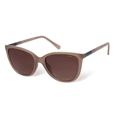 Image of RADLEY FIONN Women&#039;s Sunglasses 112 Gloss Crystal Nude/Brown Gradient, 55/18/140