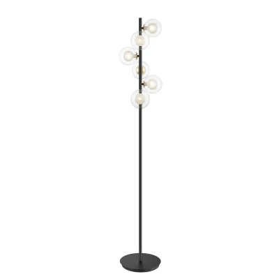 Image of Remy 6 Light Floor Lamp Gold Black