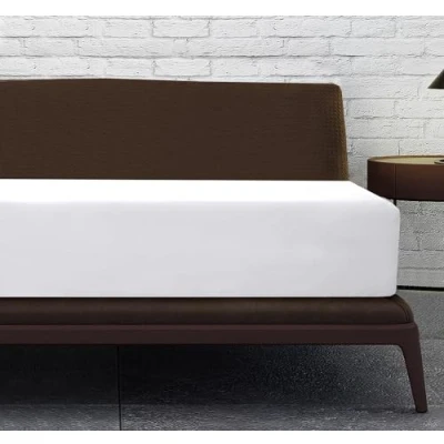 Image of Linen Home White Single Fitted Sheet Deep fit 12&#039;&#039;/30cm Microfibre Easy Care Bed Sheets Super Soft Brushed Wrinkle and Fade Resistance Bedding (Single, White)