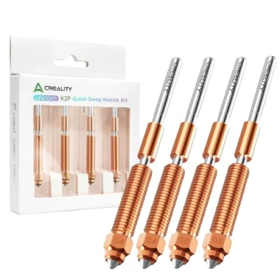 Image of Creality Official &quot;Unicorn&quot; K2 Plus Quick Swap Nozzle Kit 4pcs with 0.4mm*2,0.6mm,0.8mm