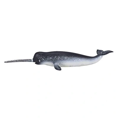 Image of MOJO Narwhal Hand Painted Toy Figure Sealife Collection True to Life &amp; Highly Detailed Designed in UK