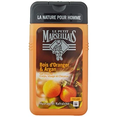 Image of Le Petit Marseillais Shower Gel for Men Orange Wood and Argan 250 ml