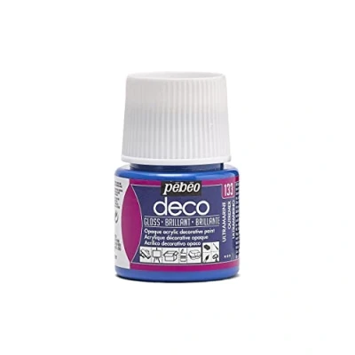 Image of Pebeo 45ml Deco Br, Acrylic, Ultramarine, 7 x 4.5 cm