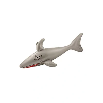 Image of Henbrandt Inflatable Shark 90cm Animal Pirate Party Decorations Under the Sea Blow Up Toys Pool Photo Booth Props Fancy Dress Accessory