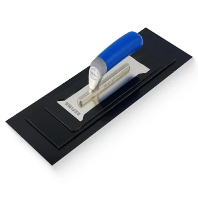 Image of REFINA PLAZIFLEX Plastering Trowel 16&quot; x 5.5&quot; (400mm 140mm) 1mm Foam Backed Plaster Lightweight Interchangeable Tools for Gypsum &amp; Skim Coat
