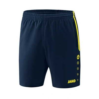 Image of JAKO Competition 2.0 Shorts Women&#039;s Navy/Neon Yellow, 42 44
