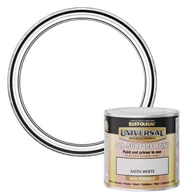 Image of Rust Oleum AMZ0108 Universal Satin White 250ml