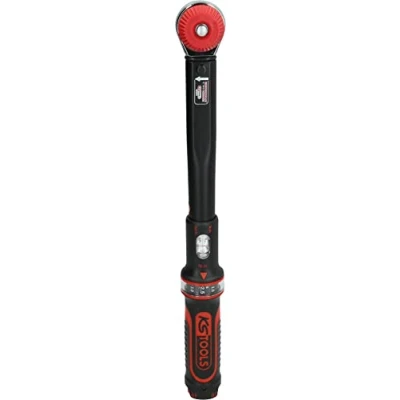 Image of KS Tools 516.1432 1/2&quot; ERGOTORQUEprecision torque wrench with rotary mushroom ratchet head, 10 100Nm