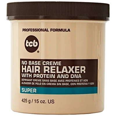 Image of TCB No Base Creme Hair Relaxer with Protein and DNA Super 15.oz