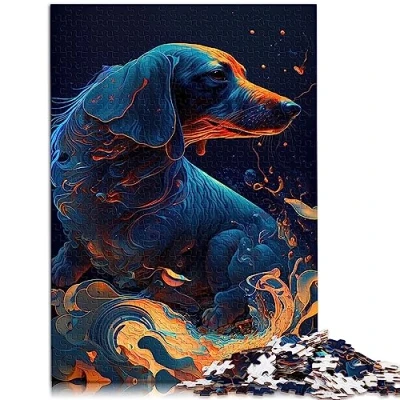 Image of Dachshund Dog Adults 1000 Pieces Puzzle Gifts Cardboard puzzles for and Kids Age 12 Up 26x38cm