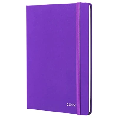 Image of Jumble &amp; Co Moodler A5 Week to View 2022 Diary Royal Mess Purple