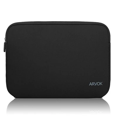 Image of Arvok 15 15.6 16 Inch Laptop Sleeve Multi Color Size Choices Case/Water Resistant Notebook Computer Pocket Tablet Briefcase Carrying Bag/Pouch Skin Cover for HP/Dell/Lenovo/Asus/Acer, Black