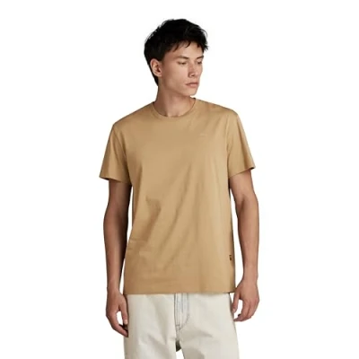 Image of G STAR RAW Men&#039;s Base S T Shirt, Beige/khaki (safari D16411 336 B444), XL