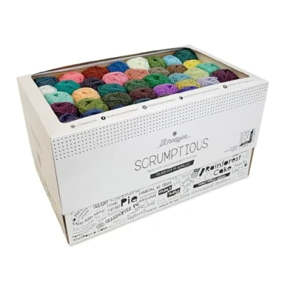 Image of Scheepjes Scrumptious Colour Pack: Dive into Creativity with 80 Mini Balls, 30g Each, Bursting Inspiring Shades