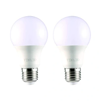 Image of TEKLED® A60 DIMMABLE LED Bulbs E27 Edison Screw Energy Saving 7W Light Bulb 60W Incandescent Equivalent 4000K 595LM 2 Pack Cool White