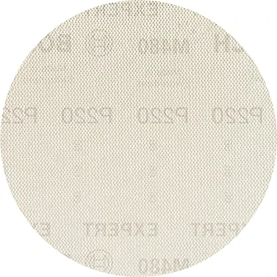 Image of Bosch Professional 5x Expert M480 Sanding Net (for Hardwood, Paint on wood, Ø 150 mm, Grit 220, Accessories Random Orbital Sander)