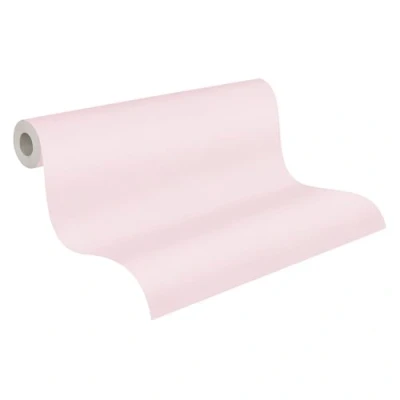 Image of A.S. Creation 3032 19 Glitter Plain Textured Wallpaper Baby Pink