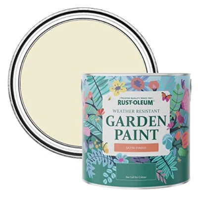 Image of Rust Oleum Beige Mould Resistant Garden Paint In Satin Finish Quarry Lime 2.5L