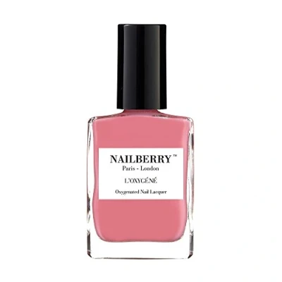 Image of Nailberry L&#039;Oxygéné Oxygenated Nail Lacquer Bubble Gum, 15 ml Polish for a Healthier Manicure &amp; Long Lasting Colour 12 Free, Vegan, Halal, Cruelty Gluten Free