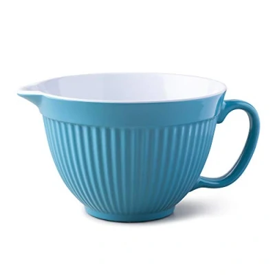 Image of Zeal G208A Two Tone Mixing Bowl/Batter Jug 20cm Aqua, Melamine