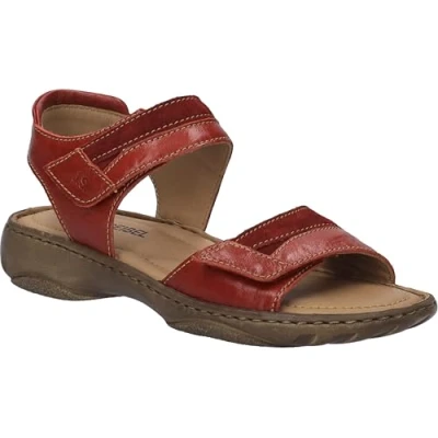 Image of Josef Seibel Women&#039;s Debra 19 Ankle Strap Sandals, Red(Rot Kombi 401), 42 EU, 8 UK