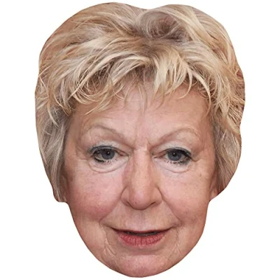 Image of Joanna Bacon (Smile) Celebrity Mask, Flat Card Face, Fancy Dress Mask