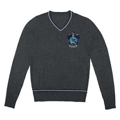 Image of Cinereplicas Harry Potter Pull Hogwarts V Neck Grey Ravenclaw Large