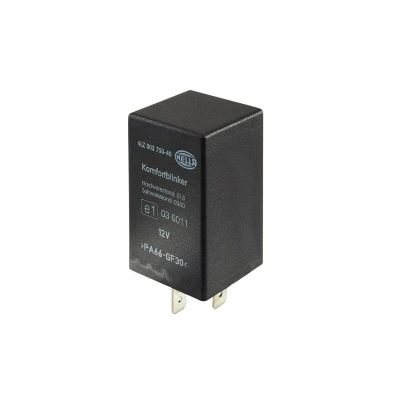Image of 5B0953227 Indicator Relay HELLA 4LZ 003 750 401 12V Electric 2+1x 21W VOLKSWAGEN: Transporter 4, Passat B5 GP Estate